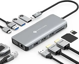 USB C Hub med 11 portar