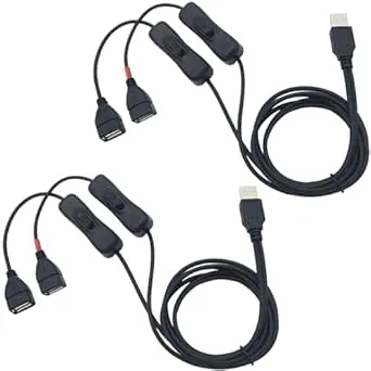 CESFONJER 1 m USB Y förlängningskabel