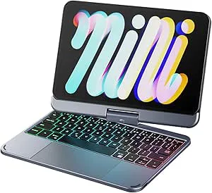 doqo iPad Mini 7/Mini 6 Tangentbordsfodral 2021/2024 Generation 8,3 tum