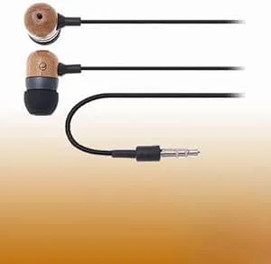 Ruilogod Innerörat 3.5mm Audio Connector trä hörlurar