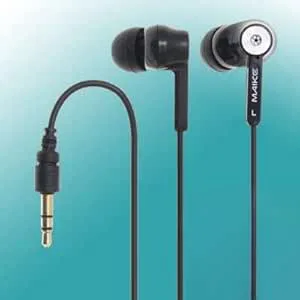 Ruilogod Svart 3.5mm hörlurar MP3 MP5 hörlurar