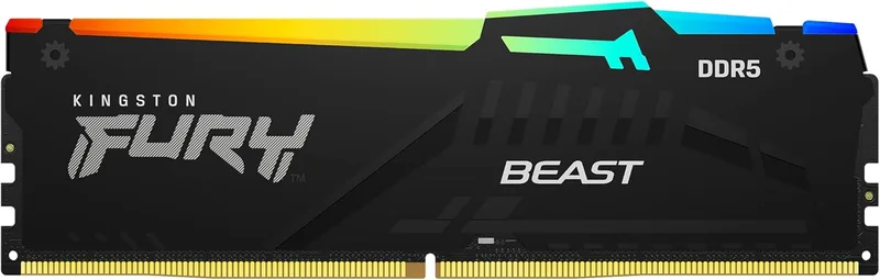 Kingston FURY Beast RGB 16GB:2x8GB DDR5 RAM 2600MHz