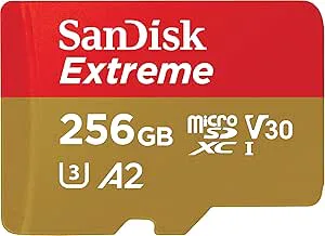 SanDisk 256 GB MicroSDXC Extreme 190 MB/130 MB kort endast – utökad kapacitet SD (MicroSDHC)