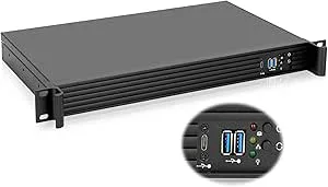 Rackchoice 1U kompakt server/stationär mini-ITX-chassi