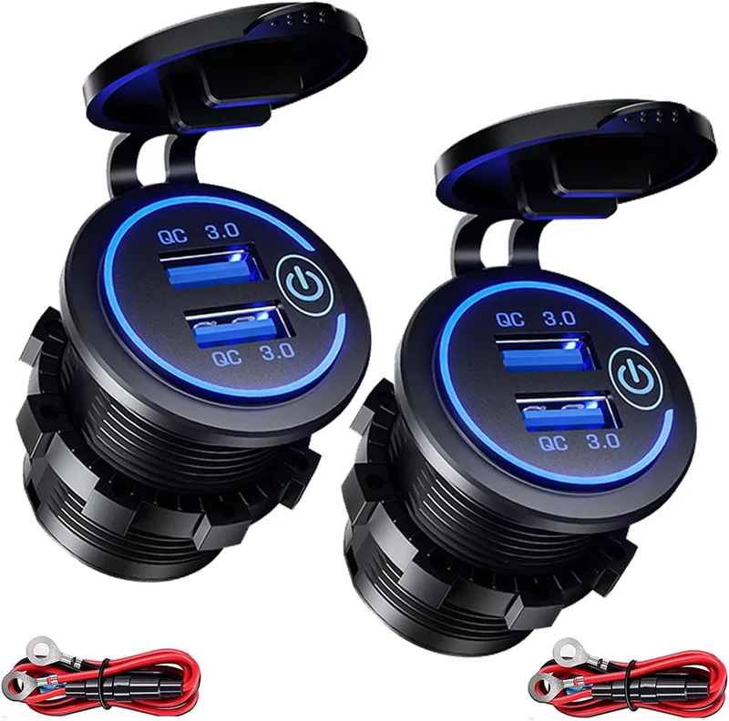 (2 St) Intckwan 2 Port Usb Car Charger