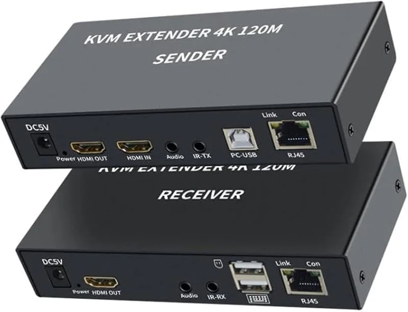 KVM EXTENDER 4K 120M mottagare