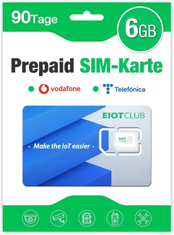 EIOTCLUB 6 GB förbetalt SIM-kort