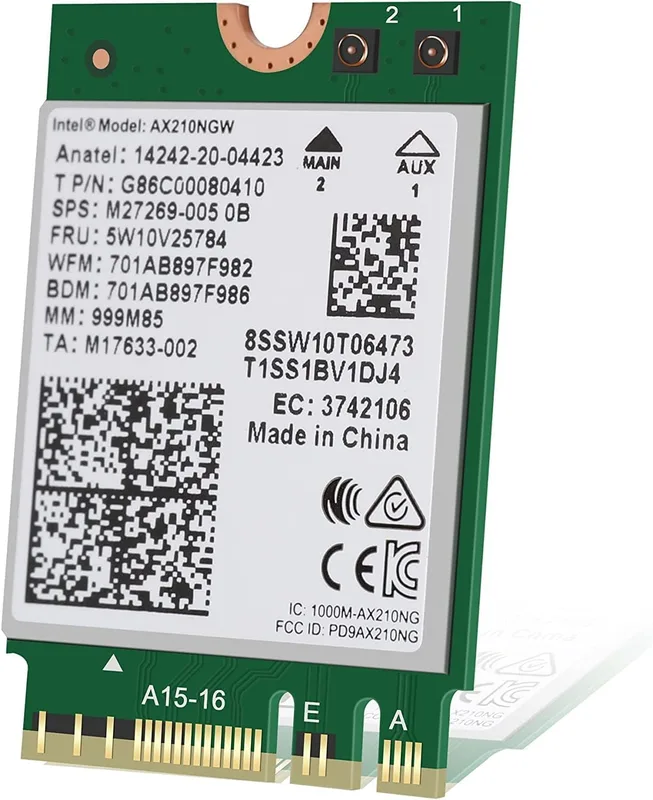 Intel WiFi 6E AX210 Wireless Network Adapter