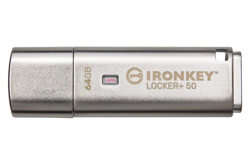 Kingston IronKey Locker+ 50 IKLP50 USB-minne, 64 GB