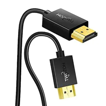 Twozoh Flexibel och smal HDMI-kabel