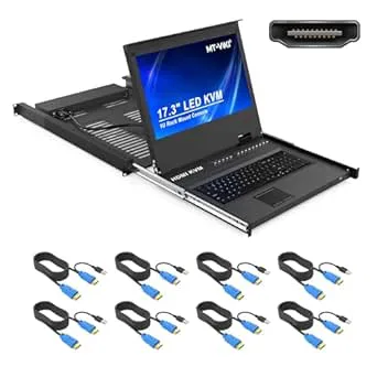 MT-VIKI 1U HDMI LCD KVM-konsol