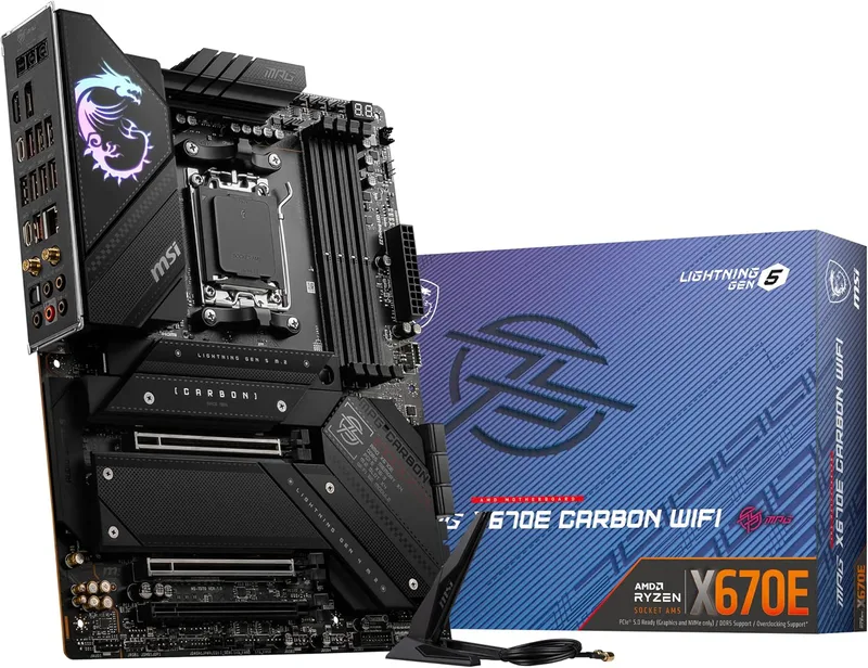 MSI MPG X670E Carbon WiFi moderkort