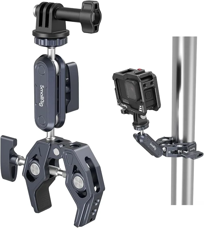 SmallRig 4102 Super Clamp with 360 Ballhead Mount for Action Cameras