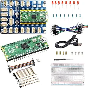 Adeept Raspberry Pi Pico expansionssats med förlödd Pico