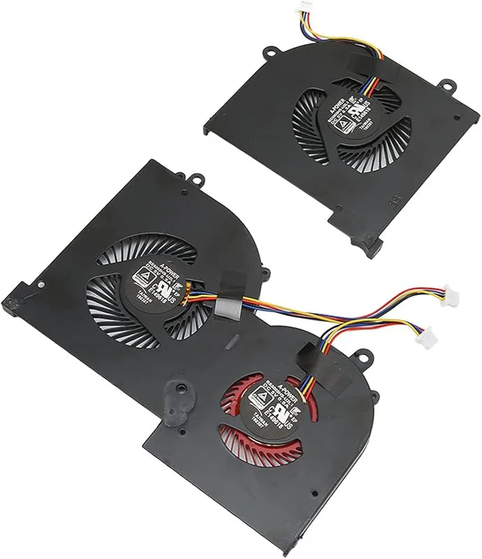 CPU GPU-kylfläkt för Gs65 MS 16Q2, för 16q2 Cpu Cw, för 16q2 Gpu Cw, Ms-serien, Liten 4-stifts CPU GPU-fläkt, Lätt Att A