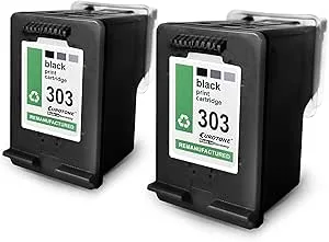 2 x Eurotone bläckpatroner kompatibla med HP 303