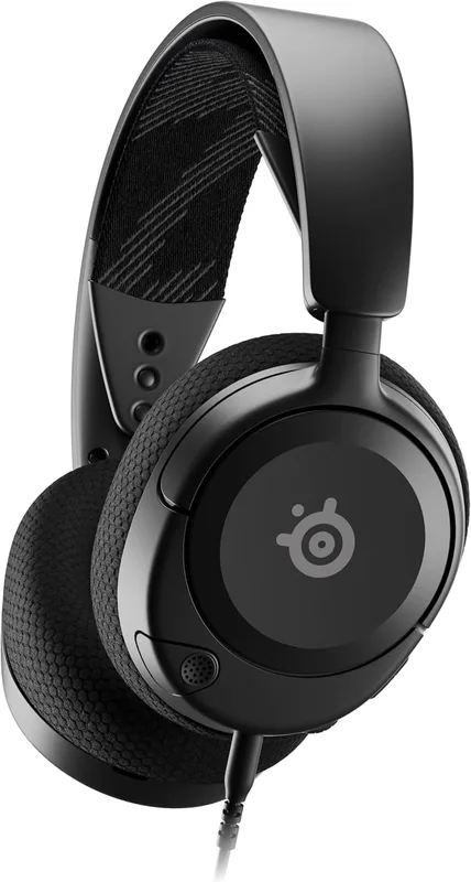 NEW SteelSeries Arctis Nova 1 multisystem spelheadset — Hi-Fi-drivrutiner — 360° rumsligt ljud — komfortdesign — hållbar — ultralätt — brusreducerande mikrofon — PC, PS5/PS4, Switch, Xbox – svart