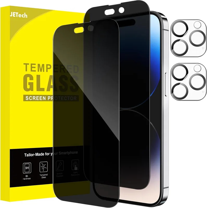 JETech Privacy Full Täckning Skärmskydd för iPhone 14 Pro Max