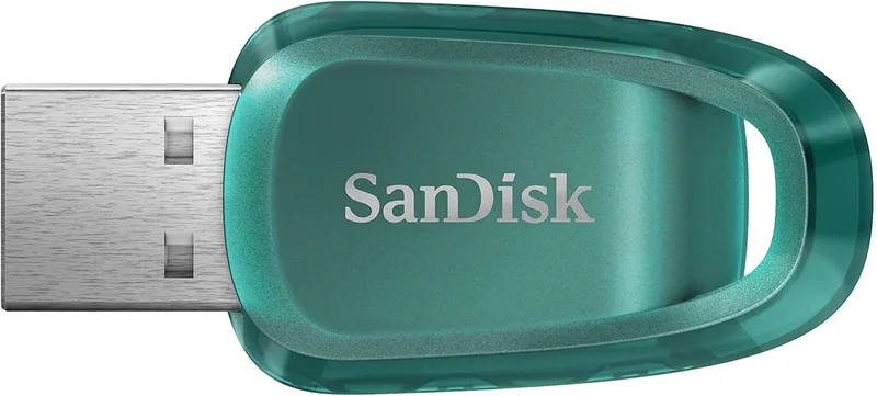 SanDisk Ultra Eco USB 3.2 flash-enhet 512 GB (läshastighet upp till 100 MB/s, RescuePRO Deluxe, 5 års garanti)