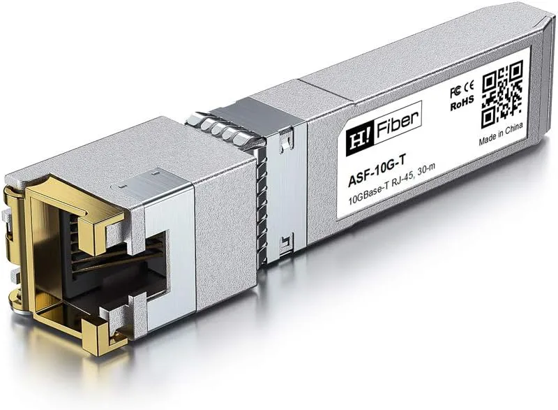 H!Fiber.com 10Gb SFP+ till RJ45-modul