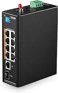 MokerLink 10 PoE-port Industrial Din Rail Switch
