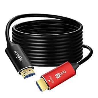 Twozoh 8K fiber HDMI kabel 30M, Hög hastighet HDMI 2.1 fiberoptisk sladd stöder 48Gbps 8K@60Hz 4K@120Hz