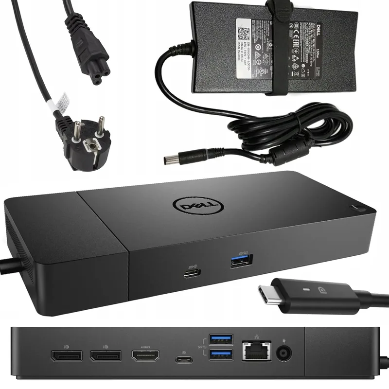 Dell WD19S dockningsstation 180 W USB-C (DELL-WD19S180W)
