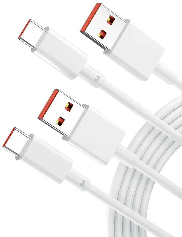 USB C-kabel 120 W, 2 m, typ C-laddningskabel för Xiaomi 15T Pro