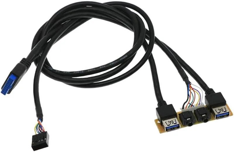 TABL 60cm Front Case Panel USB3.0+USB3.0+HD Audio I/O Board+Internal Wire USB Bezel DIY Case