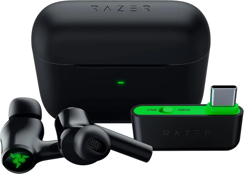 Razer Hammerhead HyperSpeed RZ12-03820200-R3G1 Trådlösa Hörlurar, Svart Standard