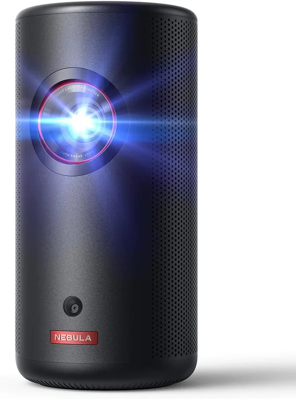 Nebula Anker Capsule 3 Laser 1 080 p, Smart, Wi-Fi, miniprojektor, svart, bärbar projektor, Dolby Digital, 4 k-kompatibe