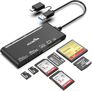 Rocketek USB C USB3.0 multikortläsare