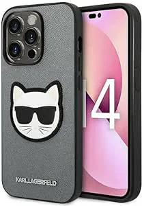 Karl Lagerfeld iPhone 14 Pro Skal med halsband Ikonik Patch