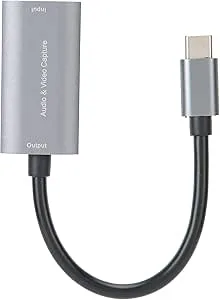 HDMI till typ-C 4K 1080P Game Live silvergrå videoinspelningskort