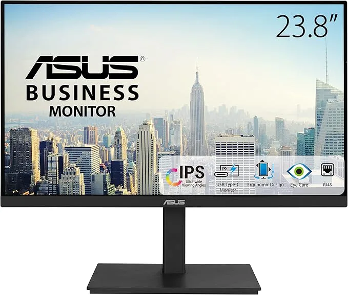ASUS VA24ECPSN 23,8 tum FHD docking PC-skärm med RJ-45 + USB-C 65W