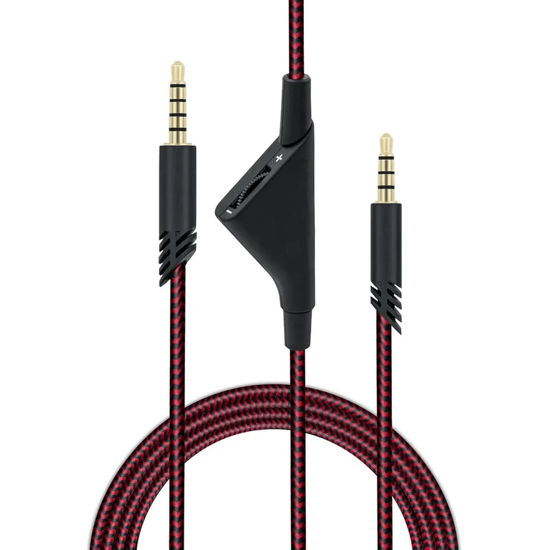 Mcbazel Ersättnings-aux-kabel med volymkontroll för Astro A10/A30/A40 headset