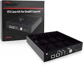 GeeekPi DeskPi ITX-fodralsats för DeskPi Super6c Raspberry Pi CM5/CM4 Cluster Mini-ITX-kort