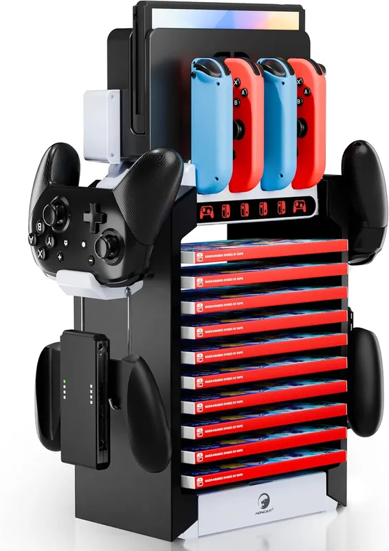 HONCAM Switch Organizer Station with Switch Controller Charger