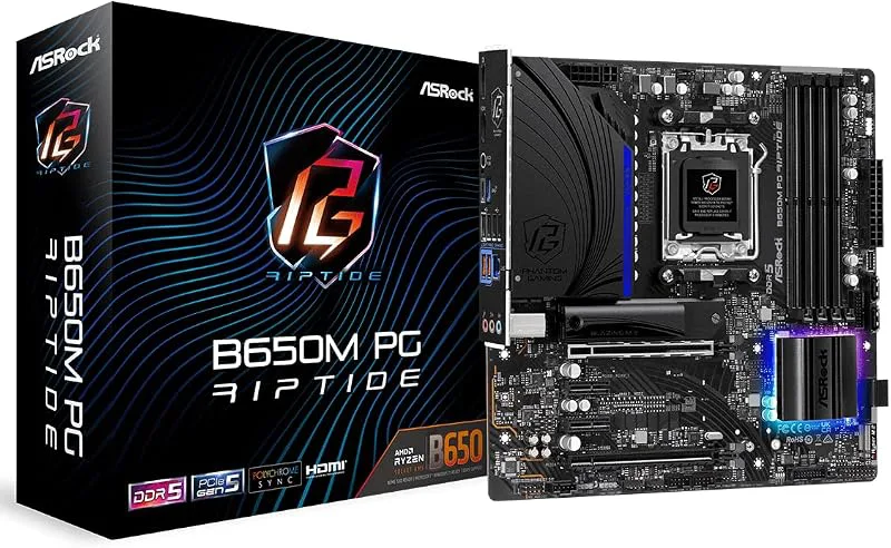 Asrock B650M PG Riptide AMD B650 Emplacement AM5 micro ATX