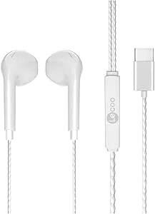 Lecoo EH104 kabelanslutna in-ear-hörlurar med mikrofon Type-C