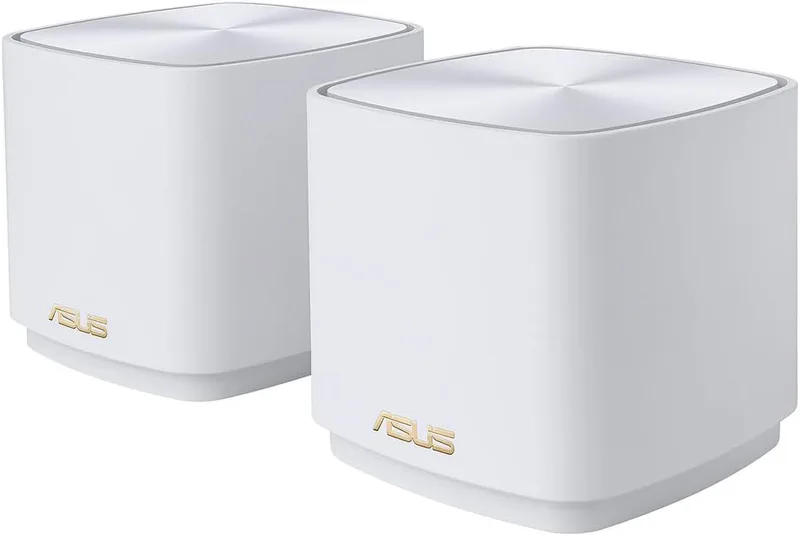 ASUS ZenWiFi XD5 AX3000 WiFi 6 Mesh Router (2-pack), täckning upp till 7 500 kvm, prenumerationsfri nätverkssäkerhet, avancerad föräldrakontroll, Instant Guard, VPN, 3-stegs enkel installation via