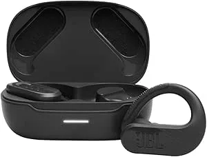 JBL Endurance Peak 4 brusreducerande helt trådlösa in-ear sportöronsnäckor med Bluetooth, 48 timmars batteritid, TwistLock för säker passform, IP68 vattentäta och dammtäta, JBL Pure Bass-ljud, lila