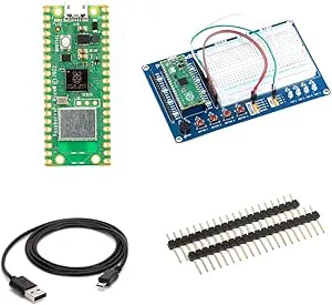 sb components Raspberry Pi Pico W med sidhuvud