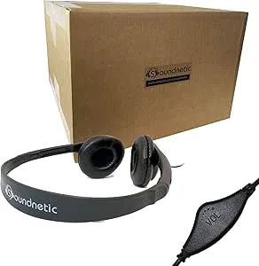 Soundnetic SNCCV Bulkklassrumshörlurar 100-pack