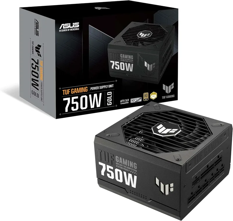 ASUS TUF Gaming 750 W guld