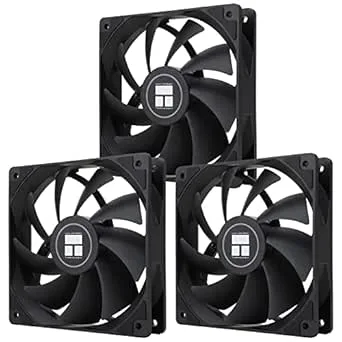 Thermalright TL-C12C X3 CPU-fläkt 120 mm höljefläkt, 4-stifts PWM Silent Computer Fläkt med S-FDB-lager ingår, upp till 1550 RPM (3-pack)