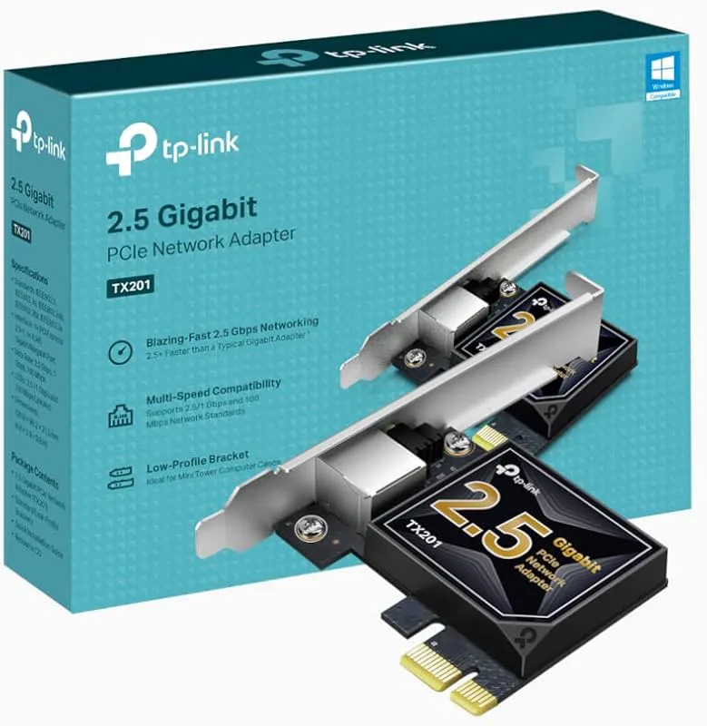 TP-Link 2.5 Gigabit PCI Express nätverksadapter