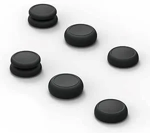 Thumb Grip Set FPS CQC Joystick Cap Thumbstick Cover for NS Switch /lite and Switch OLED Controller (Black)