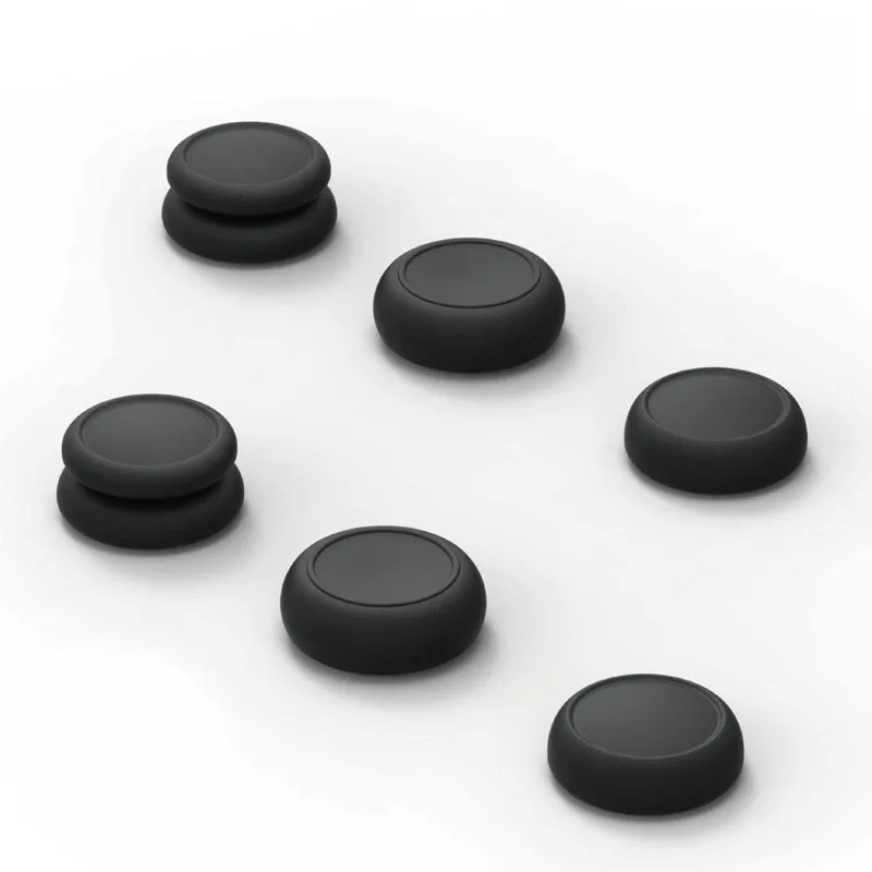 Tumgreppsset FPS CQC joystick-cap för Nintendo Switch, 6-pack, svart