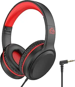 UKELALA Trådbundna hörlurar för barn stereo hopfällbara